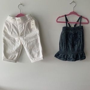 GAP girls set top & pants 24M